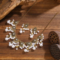 Teardrop Medallion Necklace and Earring Sets in Four Colors view 1
