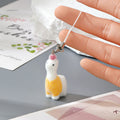Flocked Alpaca Sheep Phone Strap Charms Lobster 14 Styles view 8