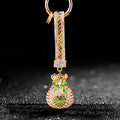 Jeweled Heart Fortune Pouch Keychains in Seven Colors plus Assorted view 7