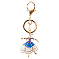 Rhinestone Dancing Girl Keychain With Colorful Dress view 5