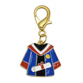 Red Blue Graduation Gown Diploma Enamel Lobster Clasp view 7