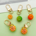 Citrus Fruit Charm Keychains in 8 Pictured Variations for Bags and Keys view 3