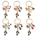 Guitar, Piano and Music Note Charm Keychains Featuring Red Piano Across 25 Variations view 5