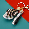 Jeweled Large Conch Shell Keychains in Eight Colors plus Assorted Option view 2