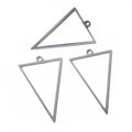 Steel Tone Open Geometric Pendant Frames in Twelve Shapes view 3