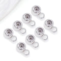 Silver-Tone Crimp Bead Jewelry Findings with 9 Listed Options view 6