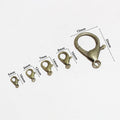 Lobster Clasps in Gold, Silver, Black, Rose, and Bronze Tones view 2