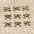 Small Bow Charms in Antique Bronze and Silver for Jewelry Making view 6