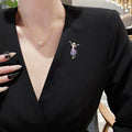 Ballerina Brooch In 2 Styles With Polished Metal And Decorative Details view 3