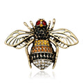 Gold Tone Silver Tone Bee Crystal Ten Designs Metal Brooch Pin view 11