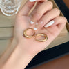 Gold Oval Huggies