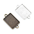 Rectangular Double Loop Pendant Trays in Two Finishes view 5
