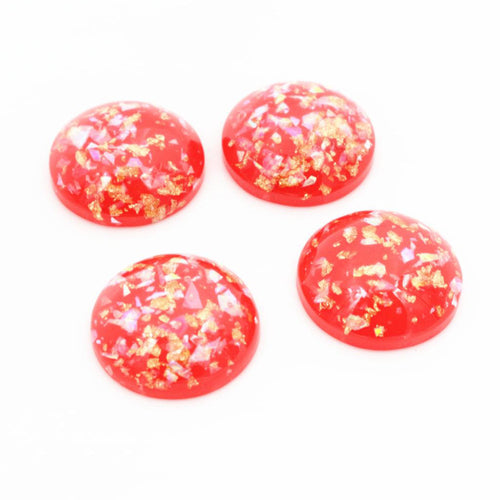 Round cabochons loose assortment showing the front designs