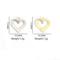 Open Enamel Heart Charms in Gold and Silver Tones, Six Colors view 2