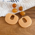 Layered Geometric Statement Earrings in Seven Colorways view 9