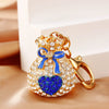 Royal-Blue Heart-Pouch