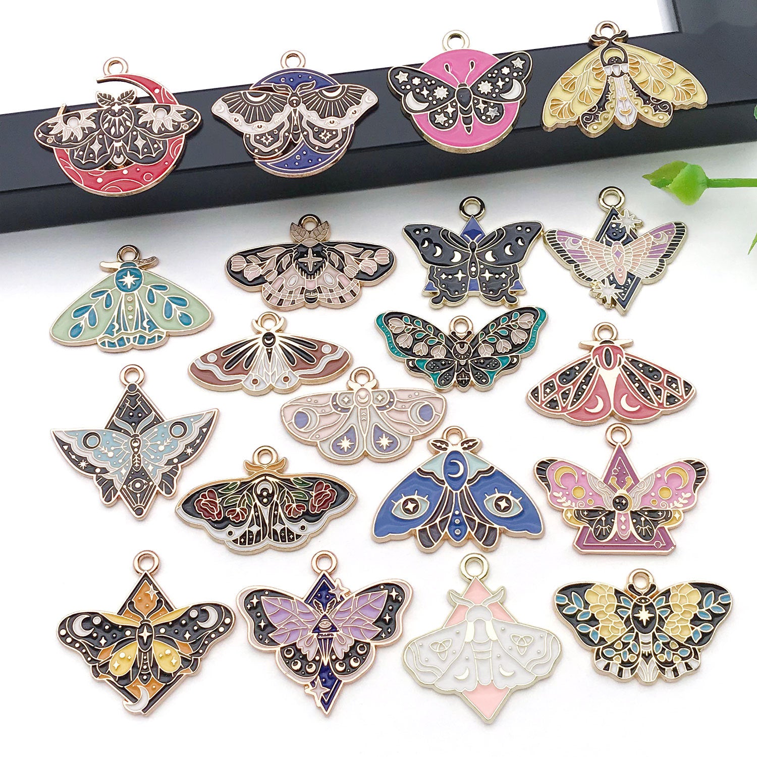 Zinc Alloy Butterfly Insect Animal charm pendant for DIY earring necklace keychain