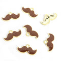 Enamel Mustache Charms in Five Colors and Two Metal Tones view 6