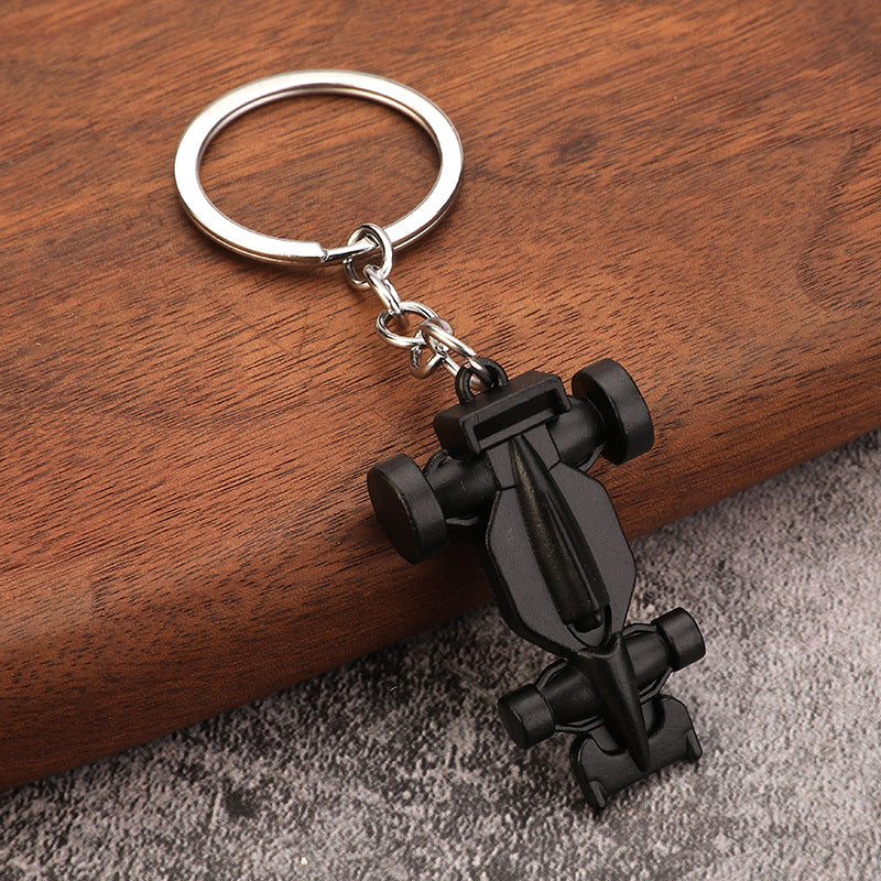 Solid Racing Car Metal Keychain Auto Club Gift Pendant