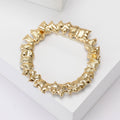 Angular Crystal Wreath Brooch in Clear or Multicolor Stones view 3