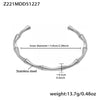 Z221 Silver Bangle