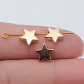 Dimensional Five-Point Star Small-Hole Beads in Five Finishes view 4
