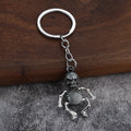 Articulated Skeleton Metal Keychains in Four Antique Finishes view 6