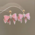 Pink Floral Statement Earrings in Twenty Distinct Designs view 12