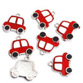 Enamel-Look Silver Gold Car Alloy Charms in 10 Styles view 11