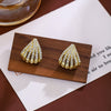 Gold Fan Stud