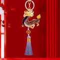 Mixed Auspicious Dragon Keychains in Eighteen Tassel and Plain Designs view 11
