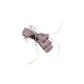 Satin Ribbon Bow Banana Hair Clips Rhinestone Center Four Colors view 5