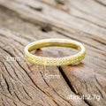 Gold Celtic Knot Pattern Engraved Band Ring Sizes 6-10 view 4