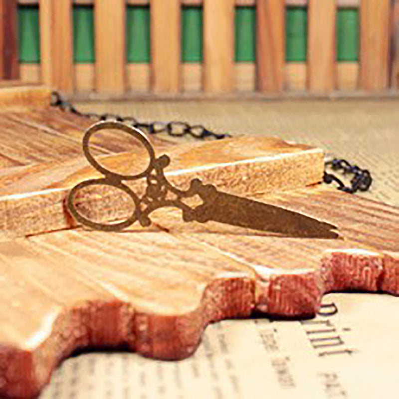 60x25mm Large Vintage Scissors Zinc Alloy Charm Pendant