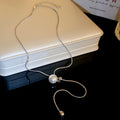 Pearl Cross Lariat and Mixed Chain Necklace Five Styles view 7