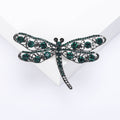 Open Filigree Dragonfly Brooch in Six Crystal Colorways view 8