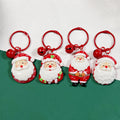 Red Santa Resin Keychains Red Ring Bell Four Styles view 5
