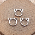Open Cat-Head Frame Charms in Six Size and Finish Styles view 2
