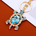 Crystal Fortune Turtle Keychains with Cord Sets and Loose Heart Loops view 7
