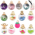 Colorful Seashell Glossy Charms for Jewelry and Craft Projects view 1