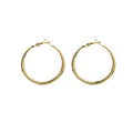 Smooth Classic Hoop Earrings in Two Sizes and Finishes view 5