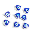 Double Sided Heart Evil Eye Charms in Eight Enamel Colors view 4