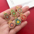 Red Five Elements Wood Beads with 2 Listed Options view 4