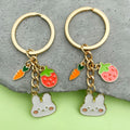 Easter Bunny Charm Keychains in 42 Pictured Variations for Bags and Keys view 3