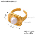 Turquoise and Imitation Pearl Square Jewelry Collection view 6