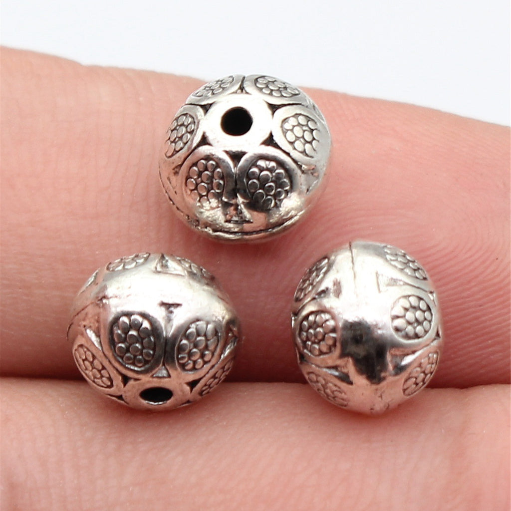 9.3x9.3x8.3mm 2.2g Multicolor Zinc Alloy Small Hole Spacer Beads for Bracelet Jewelry Making