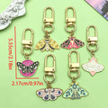Butterfly Charm Keychains Featuring Butterfly Across 32 Pictured Variations view 2