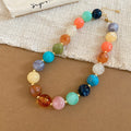 Acrylic Round Bead Necklaces And Bracelets Gold Spacers Ten Styles view 9