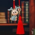 Mixed Carrot Rabbit and Bent Ear Rabbit Car Hangers in Six Pictured Colors view 8