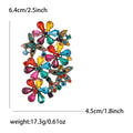 Antique Gold Crystal Flower Cluster Brooch Five Colors view 7